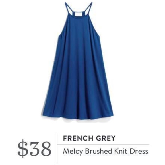 french grey melcy knit dress